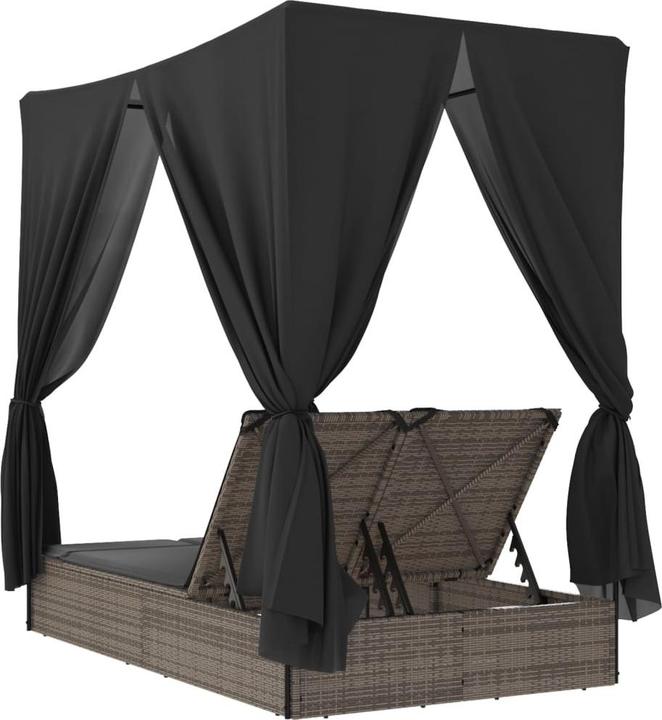 Actual product image vidaXL Doppel-Sonnenliege (114 cm)