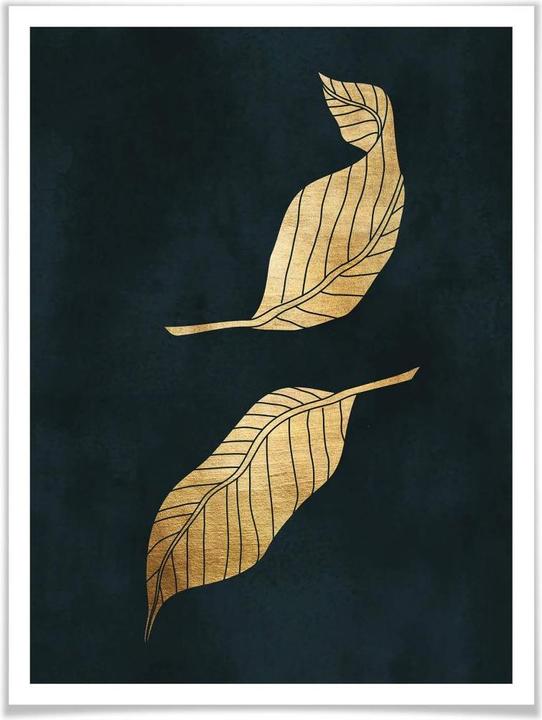 Produktbild Trenddeko Goldene Blätter (40 x 50 cm)