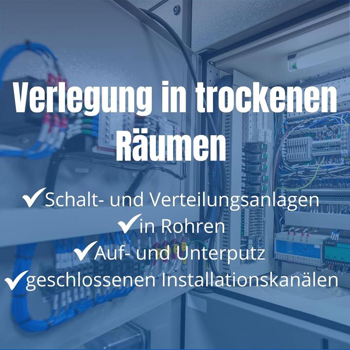 Produktbild Kalitec 10 Meter H05V-K 0,5 mm² braun I Kabel 0,5mm2 als Verdrahtungsleitung I flexible Aderleitung (10 m)