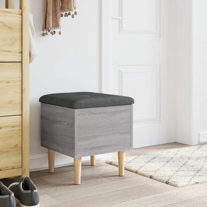 Immagine prodotto VidaXL Panca con contenitore Grigio Sonoma 42x42x46 cm (42 cm)