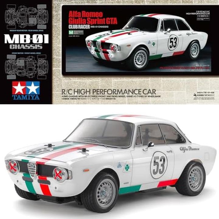 Immagine prodotto Tamiya 1:10 RC Alfa Rom. Giulia Spr. Club MB-01 (Kit)