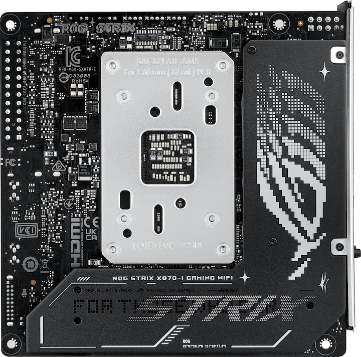Produktbild ASUS ROG STRIX X870-I GAMING WIFI (AM5, AMD X870, Mini-ITX)