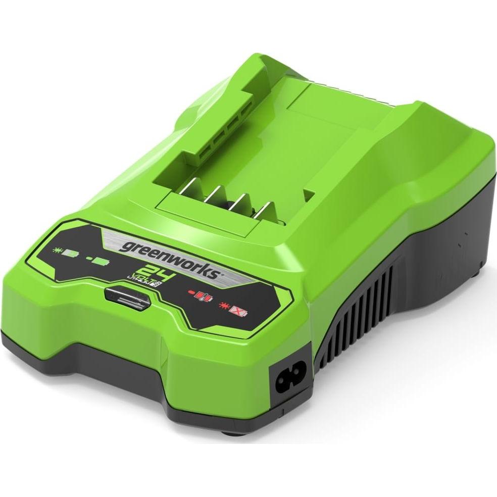 Greenworks, Batteria + Caricatore, Caricabatterie G24C 24V 2A - 2932407 (24 V)