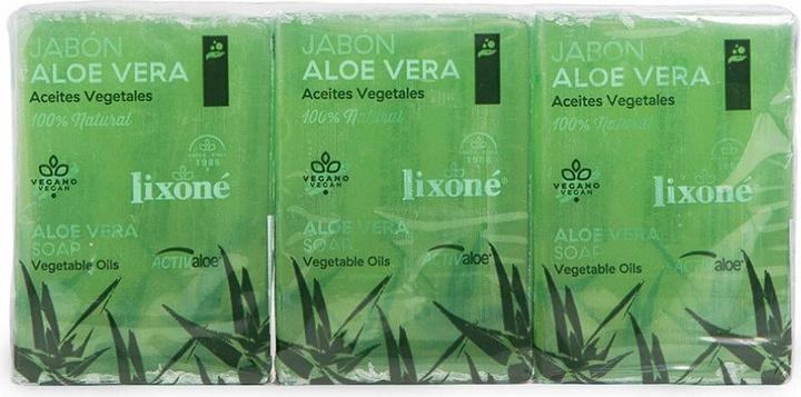 Actual product image Lixone ALOE VERA jabón piel seca o sensible 3 x 125 gr (Hard soap)