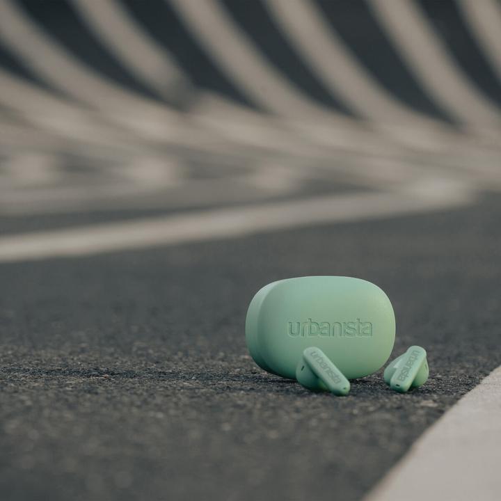 Produktbild Urbanista Copenhagen Headset True Wireless Stereo (TWS) In-ear Calls/Music Bluetooth Green (Aktive Geräuschunterdrückung, 32 h, Kabellos)