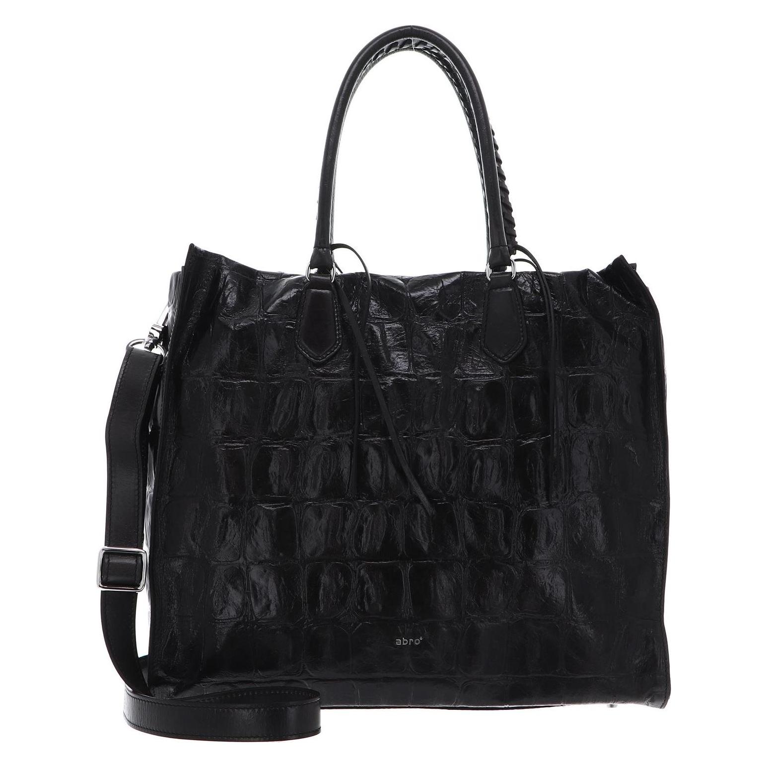 Abro, Damen, Tasche, Leather Primitivo Shopper Kaia Big, Grau