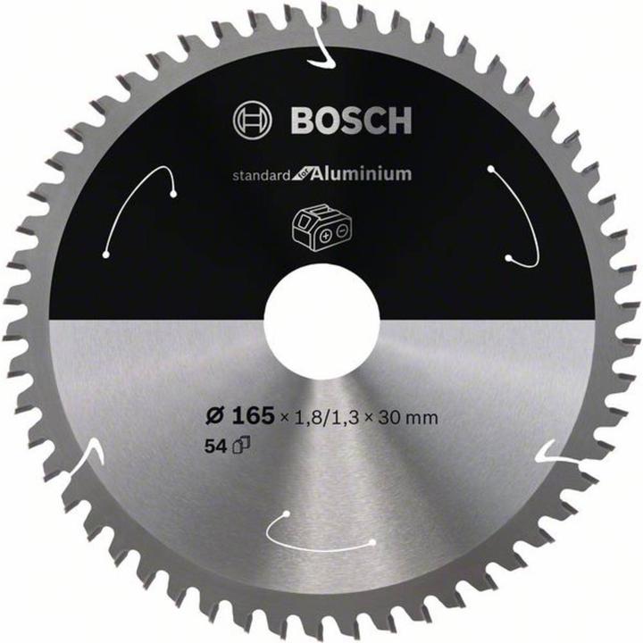 Productafbeelding Bosch Professional Zubehör Cirkelzaagblad Standaard voor Aluminium, 165x1,8/1,3x30, 54 tanden