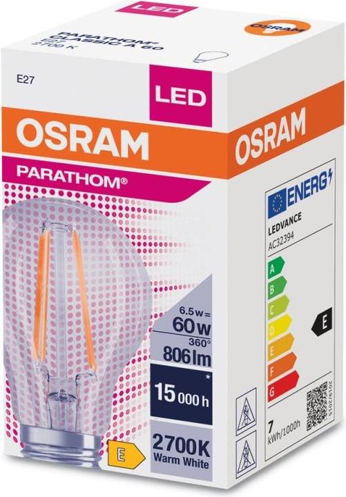 Produktbild Osram LED-Lampe (E27, 6.50 W, 806 lm, 1 x, E)