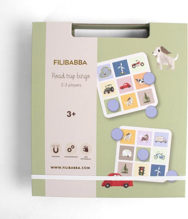 Actual product image Filibabba Magnetic game - Road trip bingo
