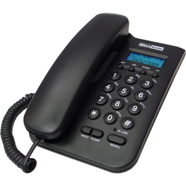 Maxcom KXT100 Schwarzes SCHNURTELEFON (KXT100CZA)