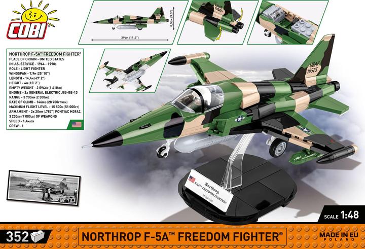 Actual product image Cobi Northrop F-5A Freedom Fighter