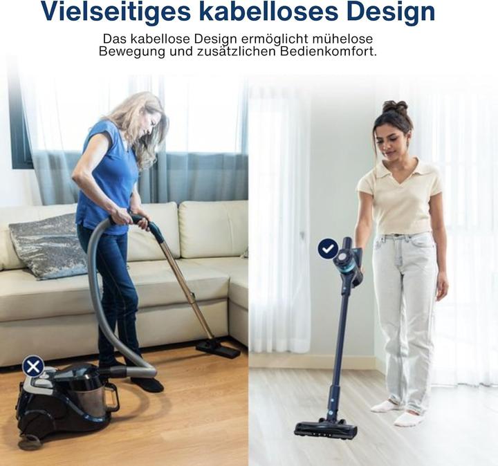 Produktbild Samako Kabelloser Akku-Stielstaubsauger 200W 22 kPa