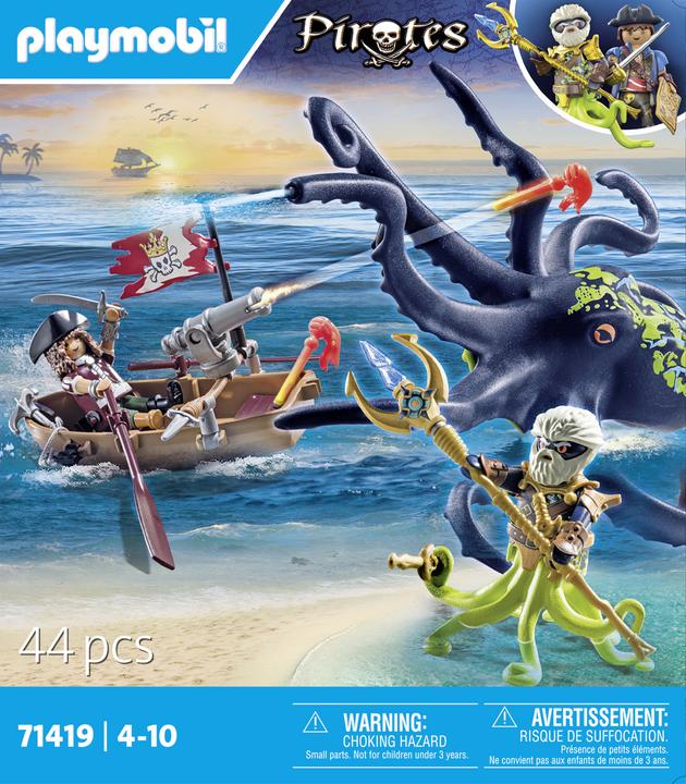 Produktbild Playmobil Kampf gegen den Riesenoktopus (71419, Playmobil Pirates)