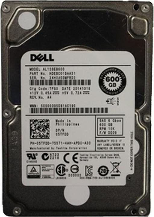 Dell HD 600G SAS 10K 2.5 T-13SE E/C (0.60 To, 2.5")