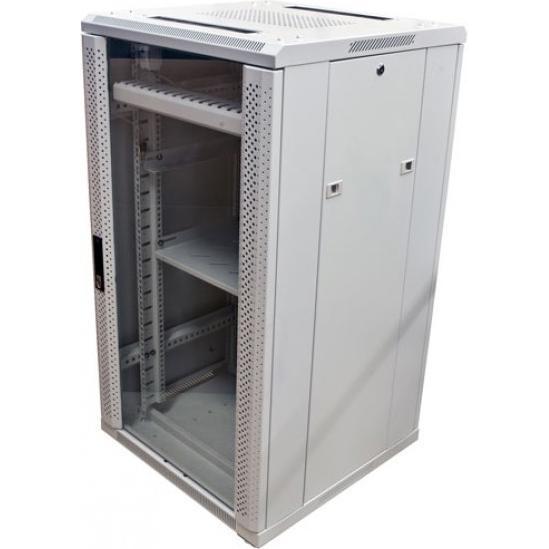 Thumbnail - Allnet 19 Schrank 32HE B600 / T1000mm *lichtgrau* SNB-Serie (32 HE, 19 Zoll Rack), Serverschrank, Grau
