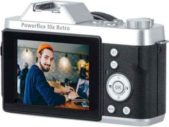 Produktbild Rollei Powerflex 10x Retro I 64 MP Digitalkamera mit 4K (4.9 - 49 mm, 64 Mpx, 1/2.8")