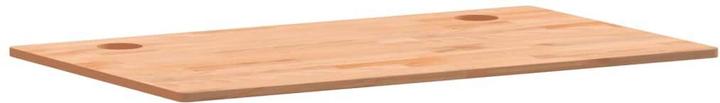 Actual product image vidaXL Schreibtischplatte 110x60x1,5 cm Massivholz Buche,Material (60 x 60 cm)