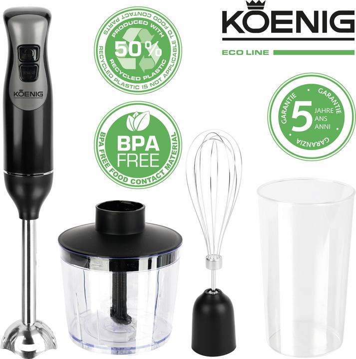 Actual product image Koenig Hand Blender Set Black Line