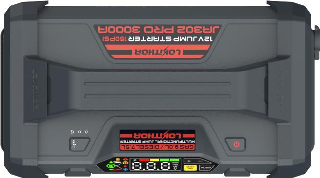 Image du produit Lokithor JA302 PRO Starthilfegerät 3000A mit Kompressor LED & Powerbank (1700 A, 6382 mAh)