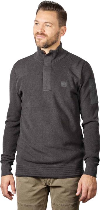 Pme Legend Half Zip Pullover Cotton Knit Antracite Melee (L)
