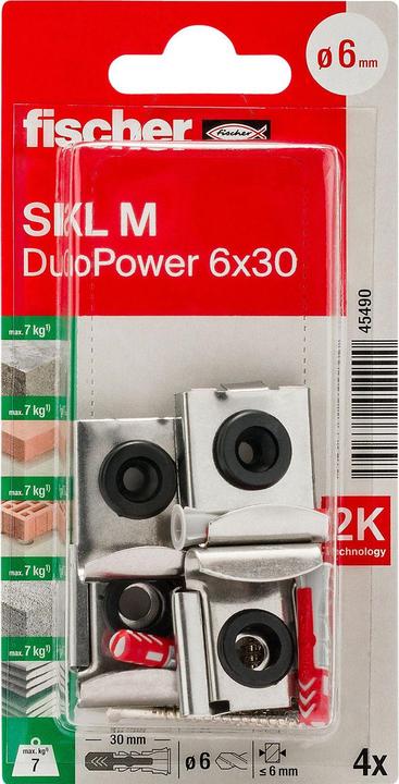 Actual product image Fischer Mirror mounting SKL M (2 pcs.)