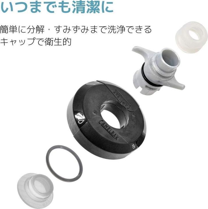 Actual product image Camelbak Podium 24oz Custom Cycling Water Bottle - White/White - 24oz/710ml (0.71 l)