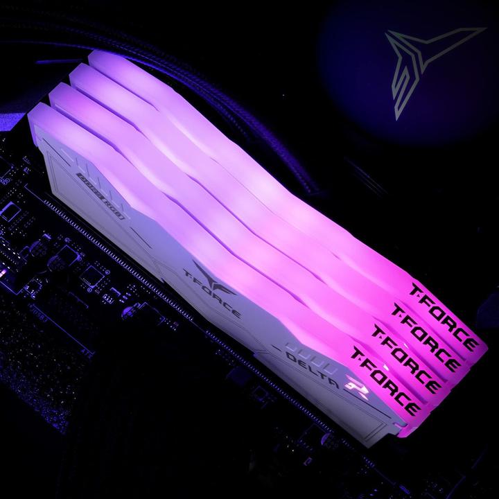 Productafbeelding Team Group D516GB 6400-32 RGB wh K2 TEM, Arbeitsspeicher (2 x 16GB, 6400 MHz, DDR5 RAM, DIMM 288 pin)