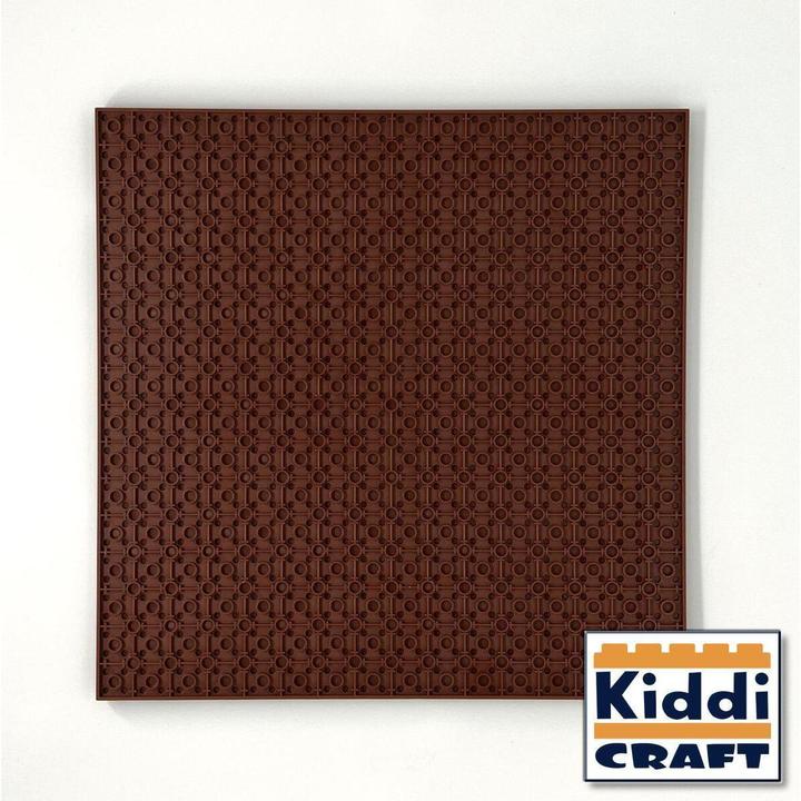 Produktbild Kiddicraft Stackable Baseplate 32 x 32 Noppen (25,5 x 25,5cm) Braun
