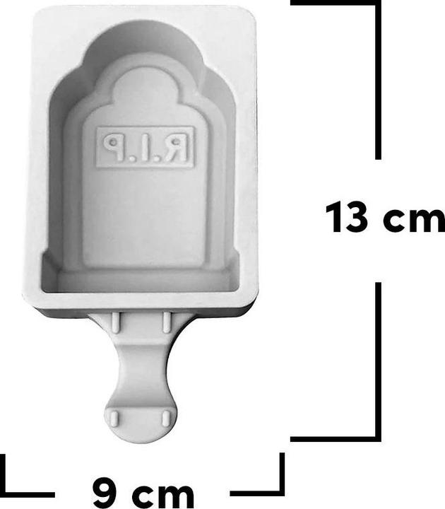 Produktbild Metamorph Grabstein Silikonform für Eis am Stiel