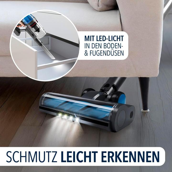 Actual product image CleanMaxx AeroTec Cordless Vacuum with Auto-Empty Station, 34 kPa Suction, 60-Min Runtime, UV-C Mite Nozzle