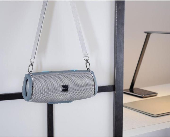 Produktbild Hoco - Wireless Speaker Sports (HC12) - Bluetooth 5.0, Shoulder Strap, 10W - Grey (2 h, Netzbetrieb)