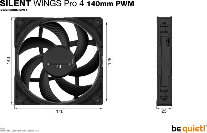 Produktbild be quiet! Silent Wings 4 Pro (140 mm, 1 x)