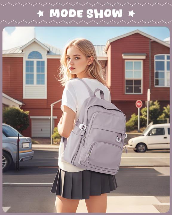 Produktbild Only-Bags.Store Leichter Schulrucksack Teenager, Rucksack Univcersity