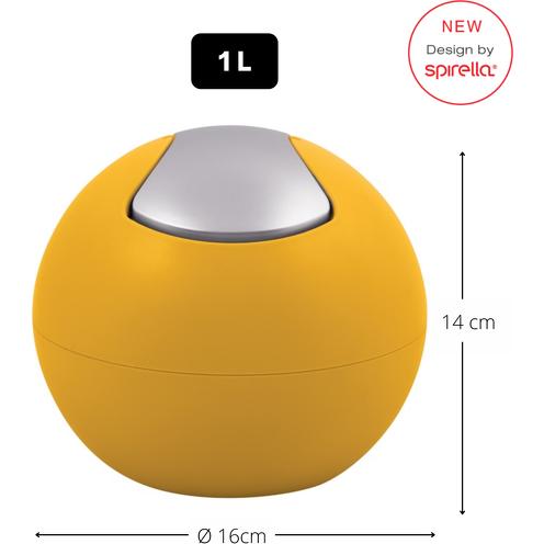 Thumbnail - spirella Bowl-Matt, Abfalleimer, Gelb