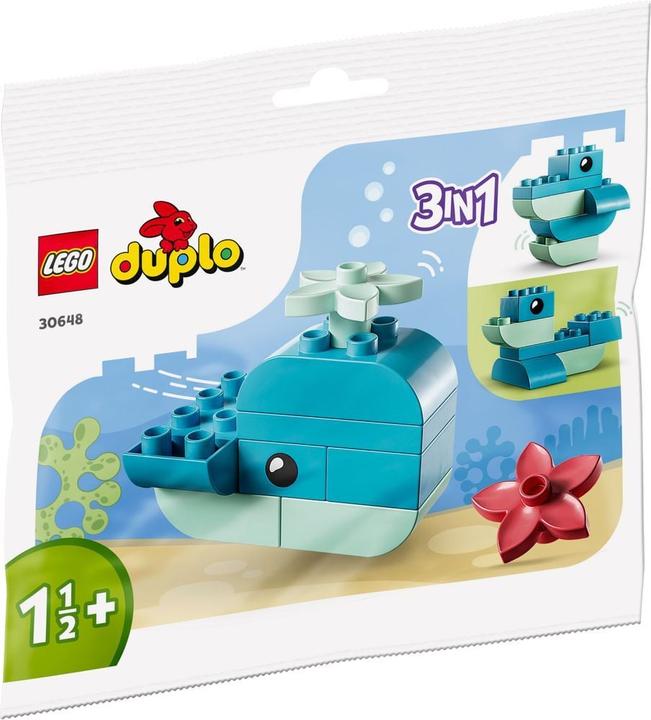 Productafbeelding LEGO Walvis - Fantasierijke bouwset voor kinderen vanaf 1,5 jaar - 30648 9 delen