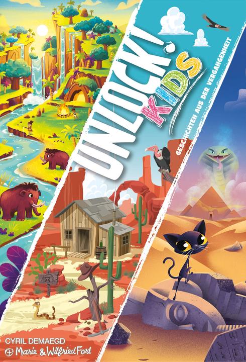 Image du produit Asmodée Unlock! Kids : Histoires du passé, jeu de réflexion, pour 1-4 joueurs, dès 6 ans (Allemand)