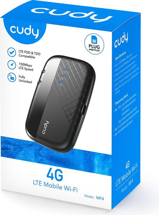 Actual product image Cudy MF4 wireless router Single-band () Black