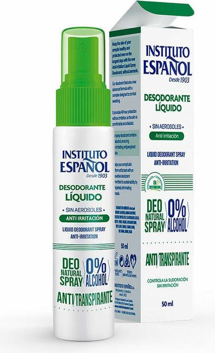 Actual product image Instituto Español Deodorant Liquido Anti Irritacion Spray 50 ml (Spray, 50 ml)