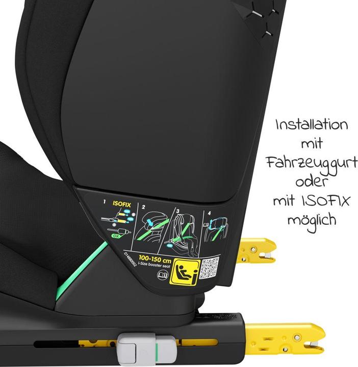 Immagine prodotto Maxi-Cosi RodiFix S i-Size Basic Nero (Seggiolino per bambini, ECE R129/i-Size Standard)