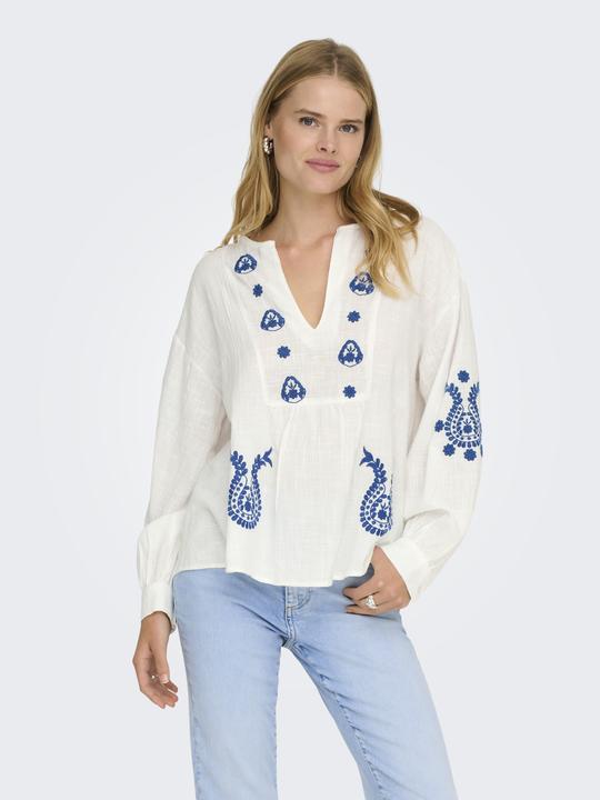 Produktbild Only Nur Bluse Onlmoon Langarm Oberteil Gewebt Noos Cloud Dancer (M)