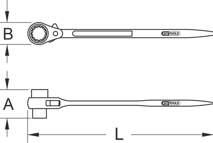 Actual product image KS Tools Scaffolding key (22 mm)