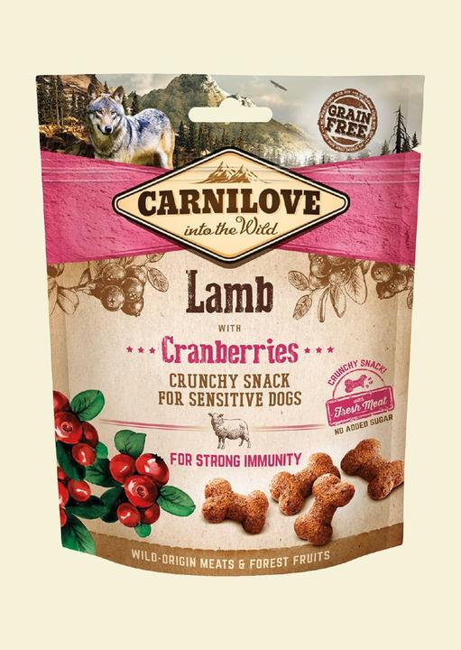 Actual product image Carnilove Dog Crunchy Lamb & Cranberries (Senior, Adult, Junior, 1 pcs., 200 g)