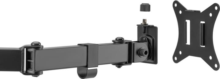 Actual product image equip Table mount 17"-32"/9kg DualTFT 360° rotation bw (Table, 32", 9 kg)