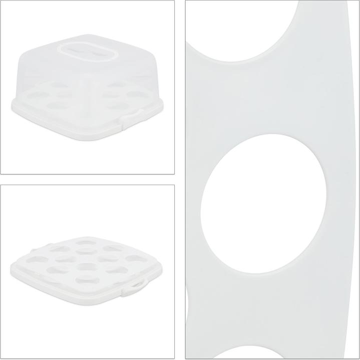 Actual product image Relaxdays Square Cake Carrier