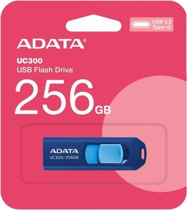 Productafbeelding Adata ACHO-UC300-256G-RNB/BL USB-stick USB Type-C 3.2 Gen 1 (3.1 Gen 1) Blauw (256 GB, USB-C)