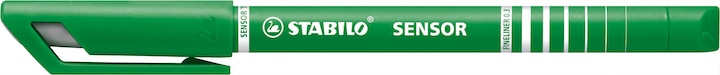 Produktbild STABILO SENSOR F Finliner mit gefederter Spitzer (Grün, 1 x)