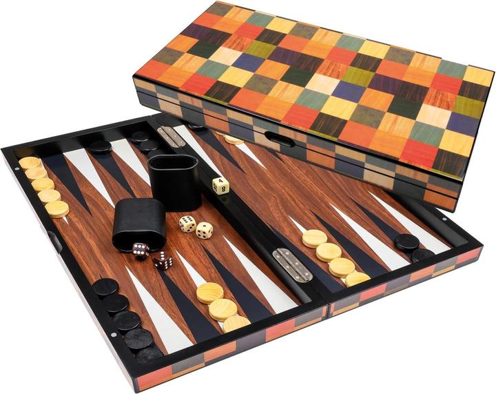 Actual product image Philos Backgammon Fourni large magnetic lock (German, French, Italian, English)