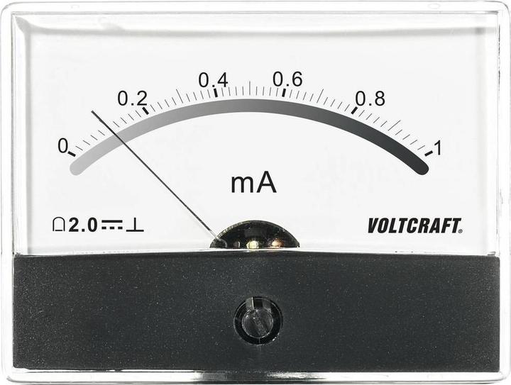 Actual product image Voltcraft Analog Panelmeter Panelmeter AM 86X65/1mA/DC