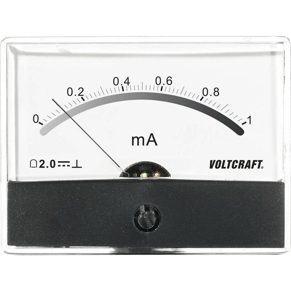 Voltcraft, Multimetro, Panelmetro analogico Panelmetro AM 86X65/1mA/DC