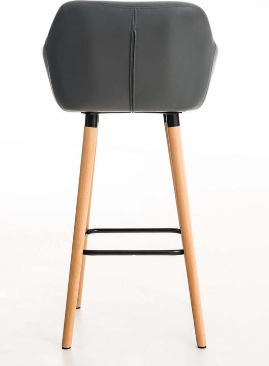 Produktbild CLP Barhocker Grant Kunstleder, grau